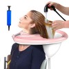 Lavabo portable gonflable en PVC pour laver les cheveux pour femmes enceintes handicapées, enfants, personnes âgées au lit et