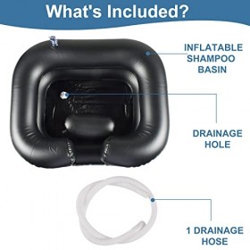 Bac à Shampoing Gonflable,Lavabo Gonflable Portable Pour Chevet,Lavabo Gonflable Pour Shampoing,Lavabo à Cheveux Gonflable,Po