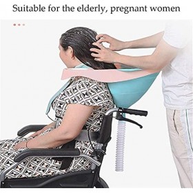 Portable Bacs pour Shampooing Lavabo à Shampooing Mobile Lit Bain Bol de shampooing de Cheveux Salon Outil avec Drainer Tube 