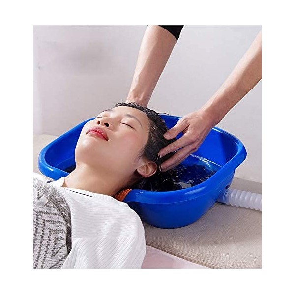 AIITLLYNA Lavabo pour cheveux - Pour personnes alitées - Bac à shampoing - Pour laver les cheveux dans le lit