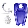 Lavabo Portable Gonflable, DOYUKY Lave-Cheveux Gonflable en Pvc avec une Pomme de Douche + une Brosse le Shampooing, Douchett