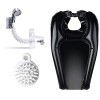 Lavabo Portable Gonflable, DOYUKY Lave-Cheveux Gonflable en Pvc avec une Pomme de Douche + une Brosse le Shampooing, Douchett