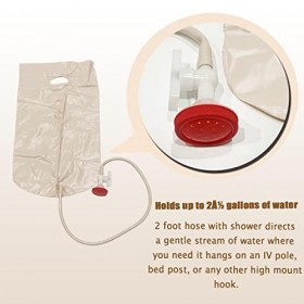 Bassin de lavage des cheveux de lit gonflable - Aide de liaison au lit de bain reliée au bassin de shampoing portable pour pa