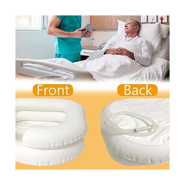 Système de douche de chevet, lavabo gonflable pour lit de personnes âgées, handicapés, grossesse, lot de 6