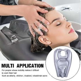 Lavabo gonflable pour cheveux, évier mobile pour laver les cheveux pour alité,bol de shampoing portable pour patient alité ha