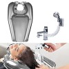 Lave-tête gonflable pour Lavage Cheveux - Lavande Portable avec Croquet et Tuyau Flexible.Appuie-tête Lave-Cheveux Cheveux Ch