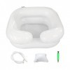 Lavabo à Cheveux Gonflable Portable Lavabo Gonflable pour Shampoing avec Tube de Drainage Bassin Gonflable pour Laver les Che