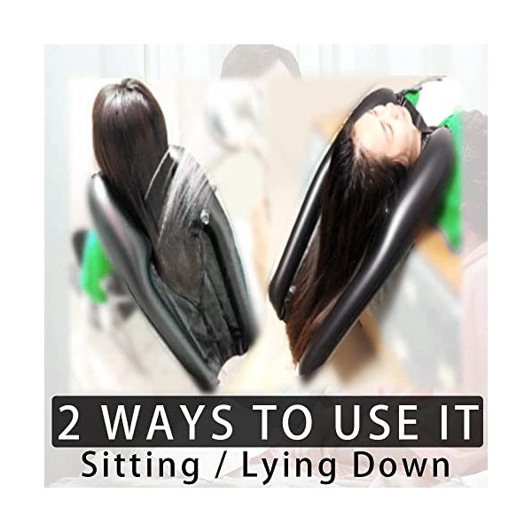 Lave-tête portable pour maison Lavabo portable gonflable pour personnes âgées, blessées, handicapées, enceintes et enfants Pl