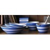 Cornishware Bassine à pudding à rayures bleues et blanches 1,1 l