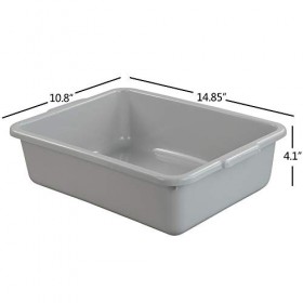 Wekiog Lot de 4 petits lavabos en plastique en forme de bus Gris 37 x 27 x 10,4 cm