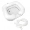 TGUS Lavabo à shampooing gonflable portable avec deux chambres gonflables, utilisé pour laver les cheveux au lit pour les per