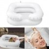 TGUS Lavabo à shampooing gonflable portable avec deux chambres gonflables, utilisé pour laver les cheveux au lit pour les per