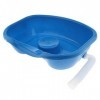 Sharplace Bassine de shampooing pour lit dallaitement Bleu Plateau de shampooing pour personnes handicapées, personnes âgées