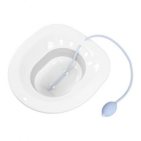 Bain de Siège, Bain de Siège pour Siège de Toilette, Bain de Siège pour Hémorroïdes, Bassin de Soins Post-partum Pliable Anti