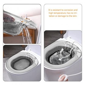 Lurrose Bain De Siège Toilettes Bain De Trempage Périnéal Au-Dessus De La Baignoire des Toilettes Bol De Bain De La Hanche Se