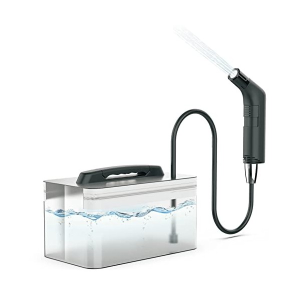 Bidet portable - 1 l - Avec lumière - Bidet de voyage - Pour toilettes et extérieur - Bouteille pulvérisateur - Bouteille pér