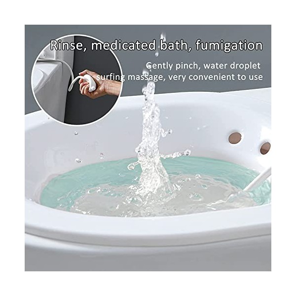 Dovr Baignoire pliable pour toilettes, bassin de bain portable pour traitement des hémorroïdes, soins post-partum, femmes enc