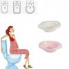 AGDLLYD Bains de siège,Bains de siège pour toilettes-pour les soins post-partum au-dessus des toilettes, bassin de soins post