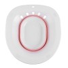 Sitz Bath portable pliable Sitz bain bassin pour toilettes pour les femmes enceintes Hémorroïdes périnéale épisiotomie Rouge