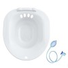 Oshhni Siège de Toilette pour Femmes âgées Bassin de Bain de siège Bidet Portable Bain de Hanche Baignoire Assise Robuste pou