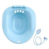 Oshhni Siège de Toilette pour Femmes âgées Bassin de Bain de siège Bidet Portable Bain de Hanche Baignoire Assise Robuste pou