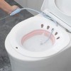 Bain de Siège pour Siège de Toilette Bain de Siège pour Hémorroïdes Pliable Facile à Ranger Les Indispensables de la Grossess