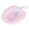 ARTOCT Baignoire de Siège pour Toilettes, Bassin de Bain de Siège Portable avec Chasse deau, Siège de Bain de Toilette Unive