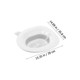 Cabilock Siège de Toilette de Bain Sitz avec Flusher Siège de Toilette Pliante Salle de Bain Baignoire Bassin de Bassin Vagin