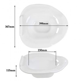 FOROREH Bassin de Bain de Siège, Bain de Siege hemorroides, Chaise dAisance pour le Traitement des Hémorroïdes, Femmes Encei