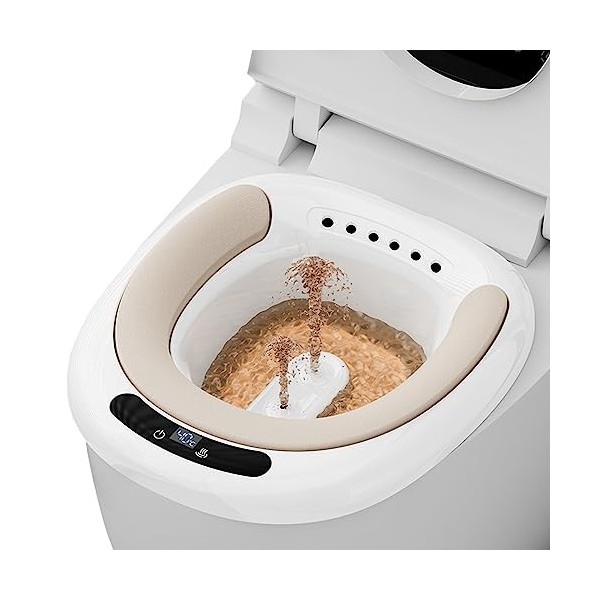 Bains De Siège Pliable pour Siège De Toilette Électrique Bidet Portable pour Hémorroïdes Soins Post-Partum Traitement du Péri