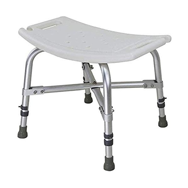 Tabouret de Douche de 500 LB - Hauteur réglable Silaire de Bain sans Glissement avec accoudoirs et Dossier pour Les Personnes