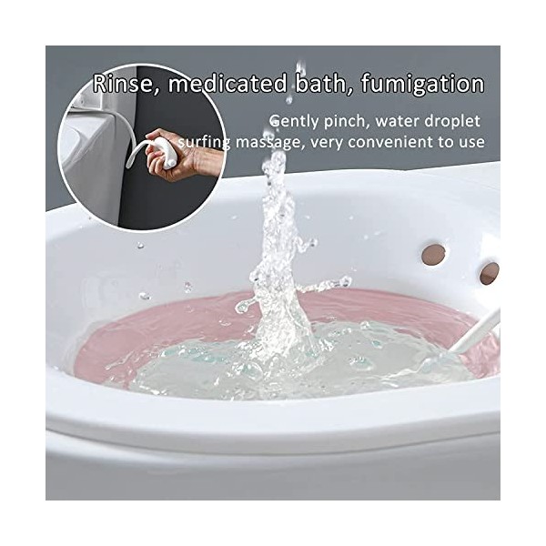 Dovr Baignoire pliable pour toilettes, bassin de bain portable pour traitement des hémorroïdes, soins post-partum, femmes enc