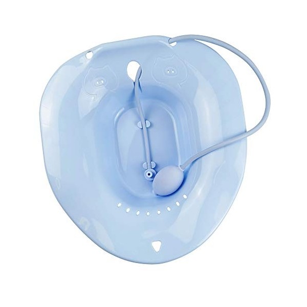 YAMAXUN Baignoire sans Squat - pour Les Soins Post-Partum Au-Dessus des Toilettes, Bassin Soins Postopératoires Anal, pour Tr