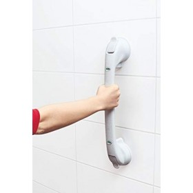 TronicXL XXL Poignée sous vide pour baignoire douche WC 50 cm Barre de maintien Montage sans perçage Vis Poignée de douche de