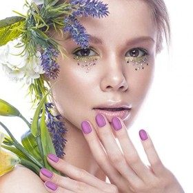 360 Pcs de 15 Sets de Faux Ongles Ongles à Coller Courts Appuyez sur Ongles Ongles Ovales en Acrylique Ongles Colorés Brillan