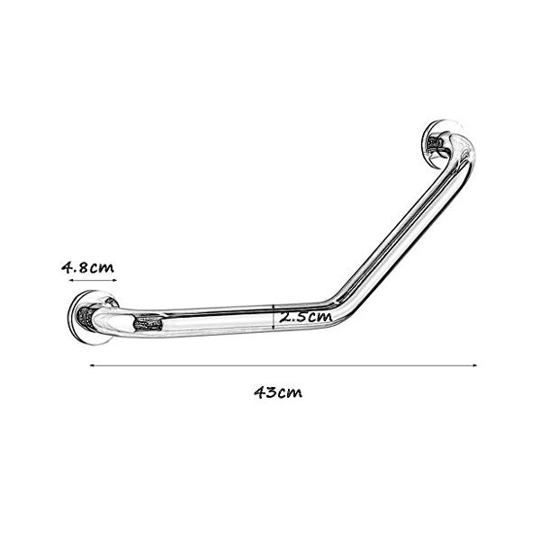Générique Poignées Douche, rampes dappui Laiton, rampes dappui antidérapantes polies pour Personnes âgées, Aide à linvalid