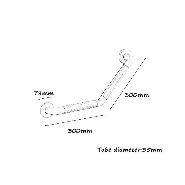 Générique Poignées Douche, Barres dappui, Barres dappui Acier Inoxydable pour salles Bains, Rails antidérapants muraux, Dou