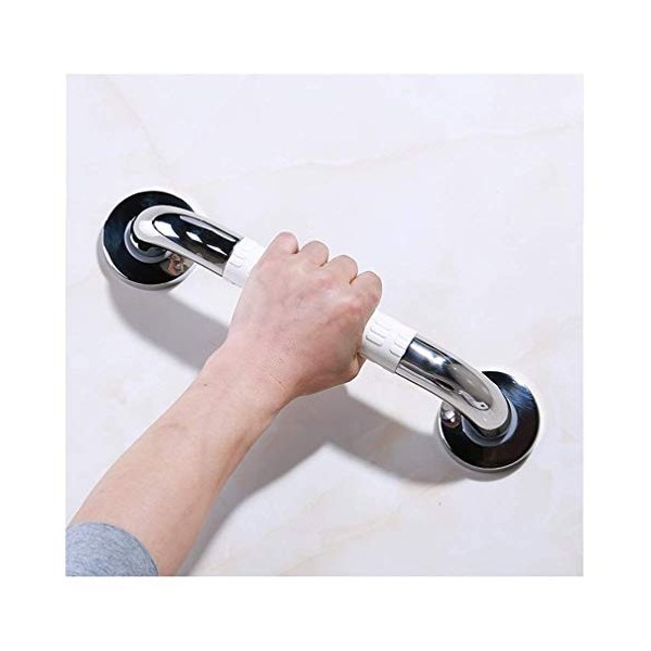 Poignées Douche, rampes dappui, Barre dappui pour Salle Bain, Baignoire, Main Courante métal, Tube extérieur Nylon, Porte-S
