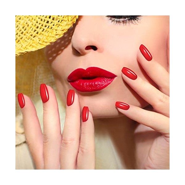 672 Pièces 28 Sets Faux Ongles de Cercueil de Ballerine Faux Ongles à Couverture Complète Ongles Artificiels en Plastique Ong