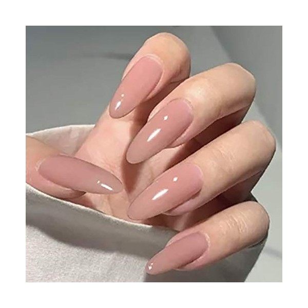 Brishow Cercueil Faux Ongles Longs Faux Ongles Bâton Acrylique sur Ongles Pleine Couverture Conseils Faux Ongles pour Femmes 