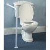 Homecraft Ringwood Wall to Floor Grab Rail, Curved Grab Bar for Toilet, Shower, or Bathtub, Secure Railing for Elderly and Ha