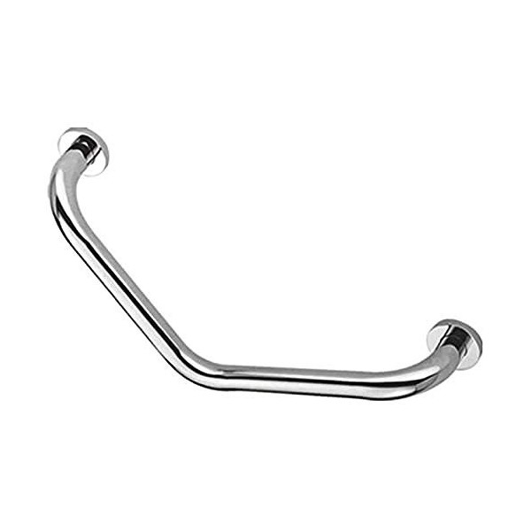 Ibergrif - Barre dappui de Douche 40 cm, Poignee de Salle de Bain, Chrome, Inoxydable, Argent