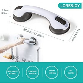 Poignée Douche Ventouse, Baignoire de Sécurité Poignée Poignée Baignoire de Sécurité pour Salle de Bain, Douche, Enfants et S