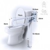 Mobiclinic, Barre dappui pliable pour toilettes, Barre Pliante de Salle de Bain pour Personnes Handicapées, Poignée de Bain 