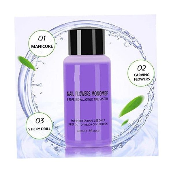 Liquide Acrylique Pour Ongles Monomère Liquide Acrylique Liquide Liquide Non-jaune Manucure Cristal En Poudre