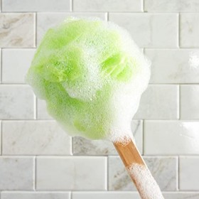 Lot de 4 fleurs de douche avec manche, 4 couleurs assorties, 40,6 x 16 x 12 cm