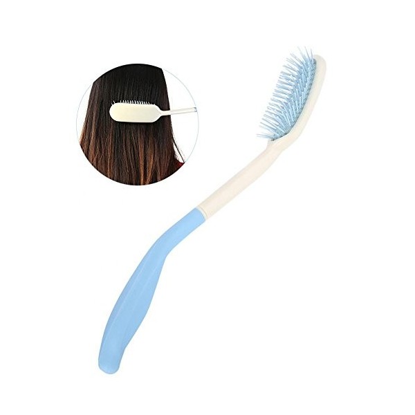 Poignée Longue Poignée et Brosse, Peigne Longue Poignée et Brosse Longue Poignée Peigne Brosse Anti-dérapant Ergonomique Peig