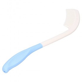 Ghzste Peigne à Manche Long Peigne Ergonomique à Poignées Courbes pour Personnes Âgées Handicapées