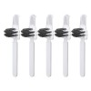 Brosse de Nettoyage de Peigne, Poils Denses Portables, 5 Pièces en Plastique, économie deffort, Poignée Confortable, Nettoye