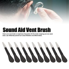 Brosse à Tube Daide Sonore, Brosse de Ventilation Damplificateur de Son 20 Pièces, Outil de Nettoyage de Cheveux en Nylon à